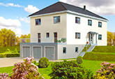 Individuelles Passivhaus mit Wohnkeller