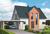 Individuelles energieeffizientes KFW 55 Einfamilienhaus